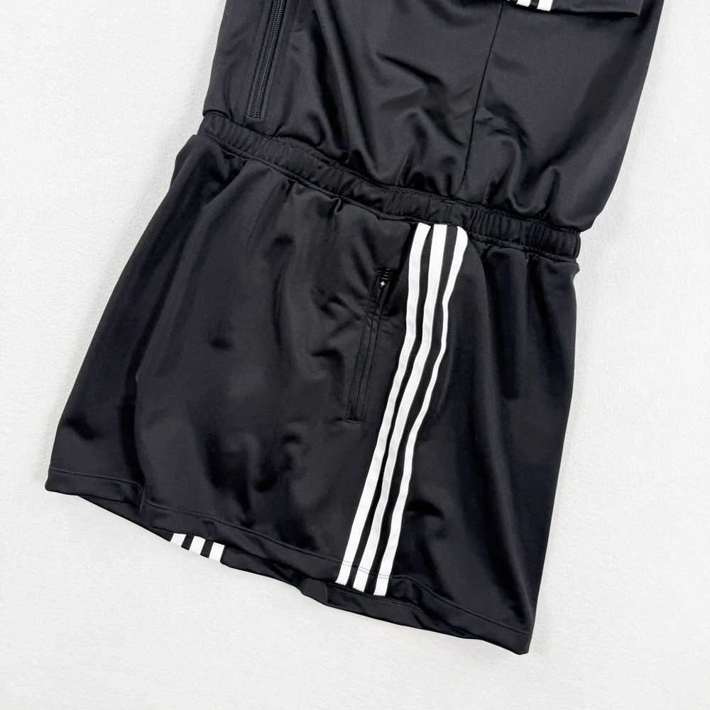 Adidas Kids Firebird Dress Skirt Romper Size M Black White 3-Stripe JD3535 - Picture 11 of 11